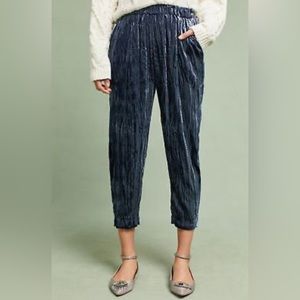 Anthropologie Ett:twa “Kinley” Velvety Crop Pants